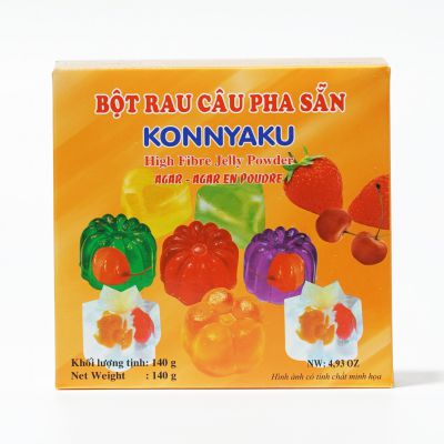 Bột Rau Câu Pha Sẵn Konnyaku (Cam) 140g