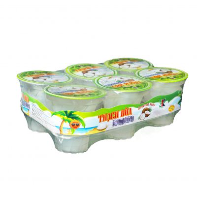 Thạch Dừa Đường Phèn 780 g (Lốc 6 hũ 130 g)