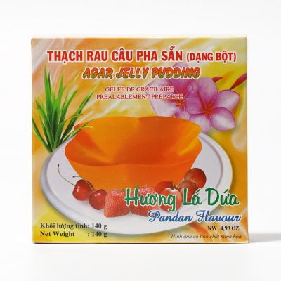 Thạch Rau Câu Pha Sẵn Hương Lá Dứa 140g