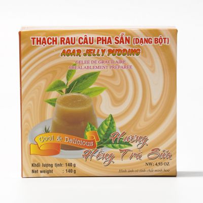 Thạch Rau Câu Pha Sẵn Hương Trà Sữa 140g